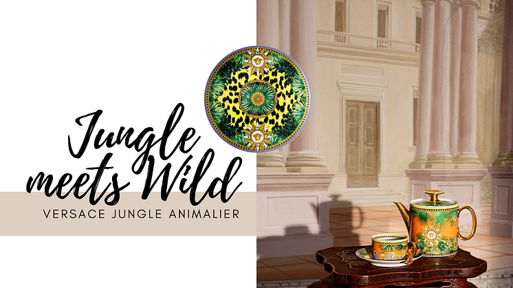 Vivid colours and exotic prints give Versace Jungle Animalier an eyecatching look.