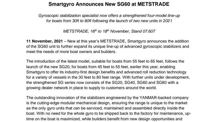 11 November 2021 - Smartgyro Announces New SG60 at METSTRADE.pdf