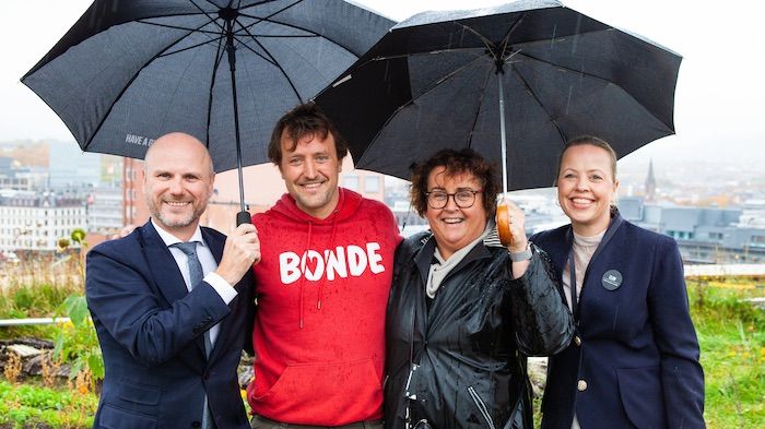 ​Statsråden lot seg inspirere av urbant landbruk hos Clarion Hotel The Hub