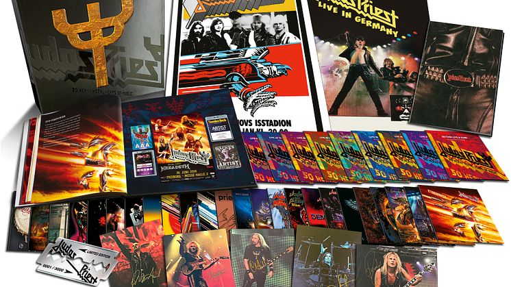 Judas Priest firar 50 år som band med att släppa en limiterad samlingsbox – “50 Heavy Metal Years Of Music”