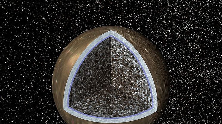 Insidan av Jupiters måne Callisto (Teckning: NASA/JPL)
