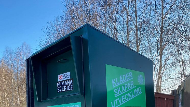 Lämna dina kläder, skor, accessoarer och textilier på närmaste återvinningsstation