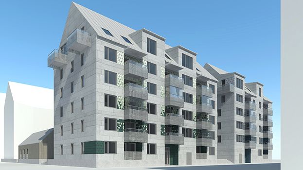 I kvarteret Sjöodjuret i Västerås bygger Mimer 65 kooperativa hyresrätter.
