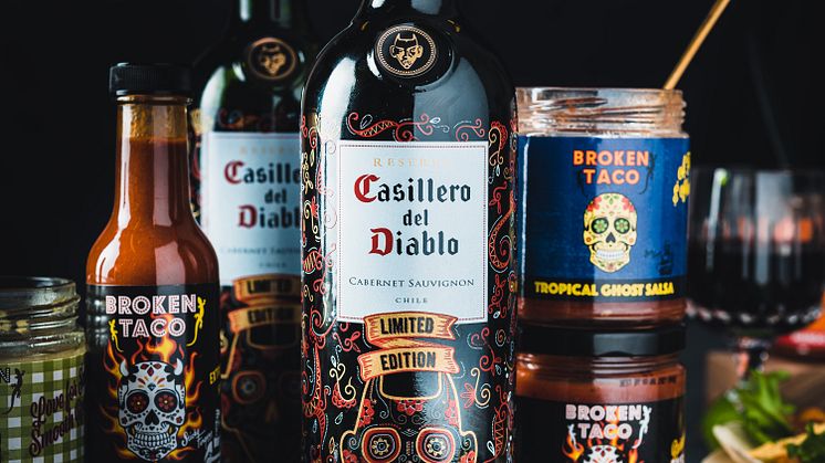 Casillero del Diablo Limited Edition til Broken Taco. Foto: Mats Dreyer