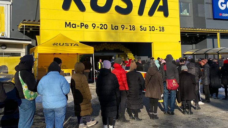 Rusta avasi Jyväskylään 40. tavaratalonsa Suomessa