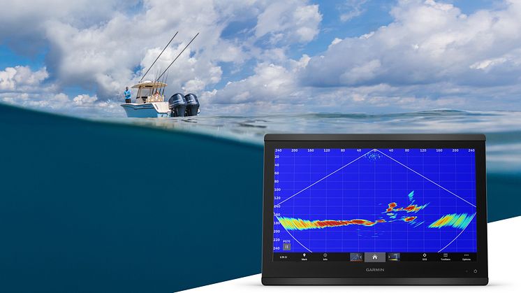   Garmins nya RapidReturn-ekolod är det första ekolodet som klarar att leverera bilder från upp till 300 meter under vattenytan.