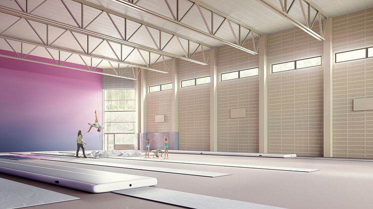 Till sommaren 2021 kommer den nya idrottshallen i Mölnlycke Fabriker stå klar enligt plan.