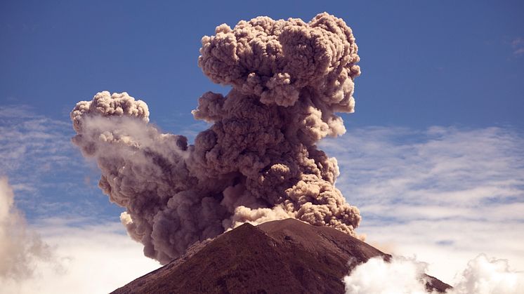 Vulkanen Agung på Bali hade ett explosivt utbrott 2018. Foto: O.L. Andersen