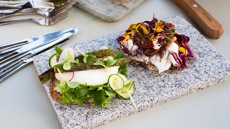 Smörrebröden på Grand kommer att vara av elegant snitt och med flera vegetariska alternativ . Foto: Truls Bärg