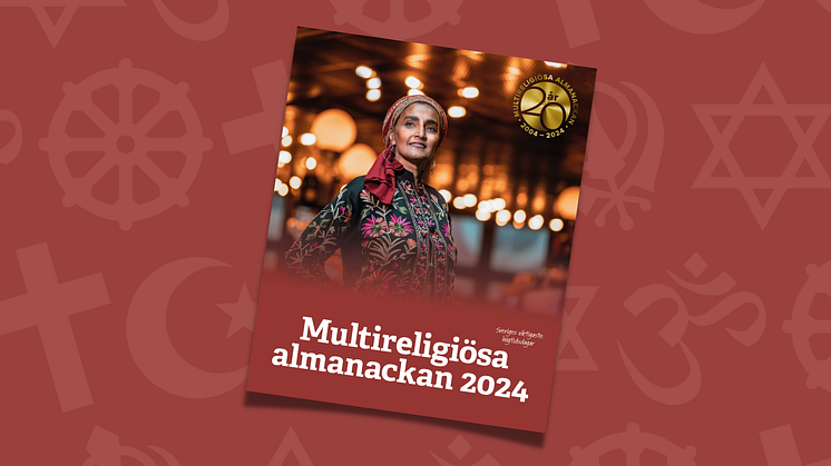 Multireligiösa almanackan 2024 beskriver fler än 120 högtider från sex religioner, när de infaller och varför de firas. Midsommar, jul och påsk finns med, sida vid sida med Buddhadagen, chanukka och eid.