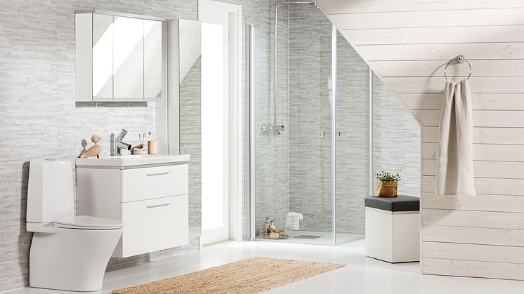 Markkinajohtajalta tyylikäs kylpyhuonemallisto – Näin kylpyhuoneen siivous helpottuu
