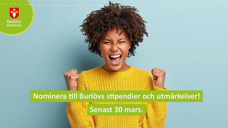 Nu kan du nominera till Burlövs kommuns stipendier och utmärkelser!