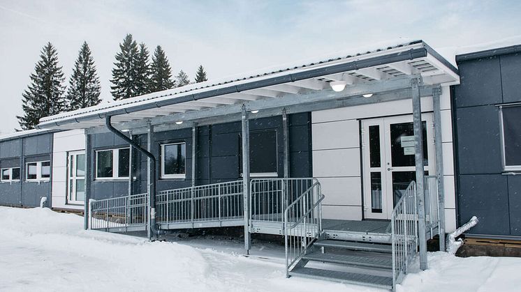 En flexibel fastighet byggd av Adapteo kan se ut som denna byggnad för hälsovård i Finland. Foto: Adapteo