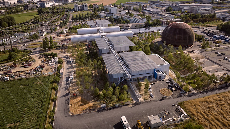 CERN Globe mit Science Gateway Genf Meyrin © CERN