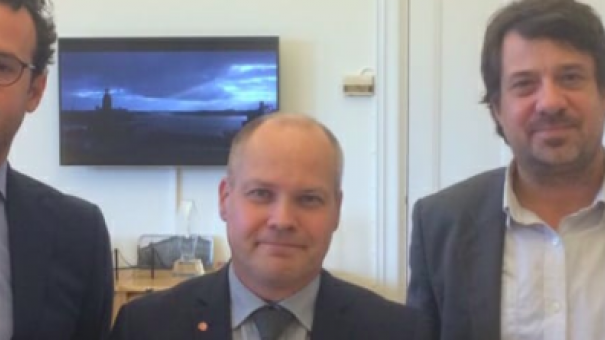 Aron Verständig, Morgan Johansson och Isak Reishel