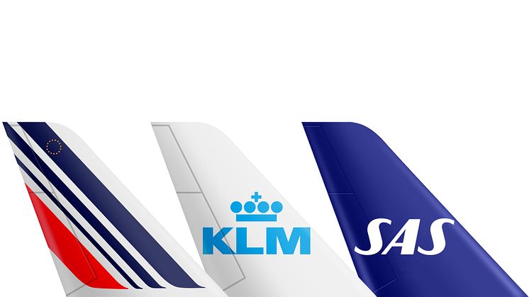 Air France-KLM och SAS meddelar idag att de har tecknat codeshare- och interlineavtal som gäller för Air France, KLM och SAS.