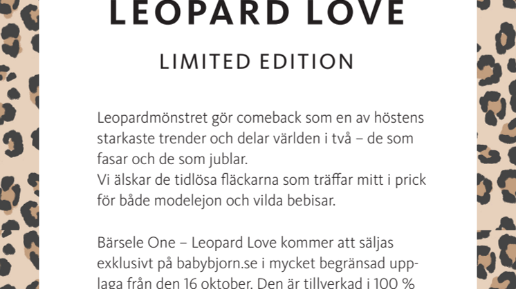 ​LEOPARD LOVE - LIMITED EDITION