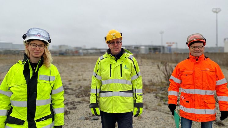 At the Port of Gothenburg's Energy Port, various locations suitable for building a future facility for intermediate storage and liquefaction of carbon dioxide are being investigated. Photo: Gothenburg Port Authority.