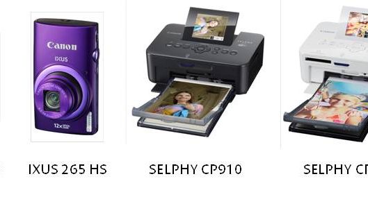Forevige, skap og del spesielle minner med Canons PowerShot SX600 HS,  IXUS 265 HS, SELPHY CP910 og  SELPHY CP820