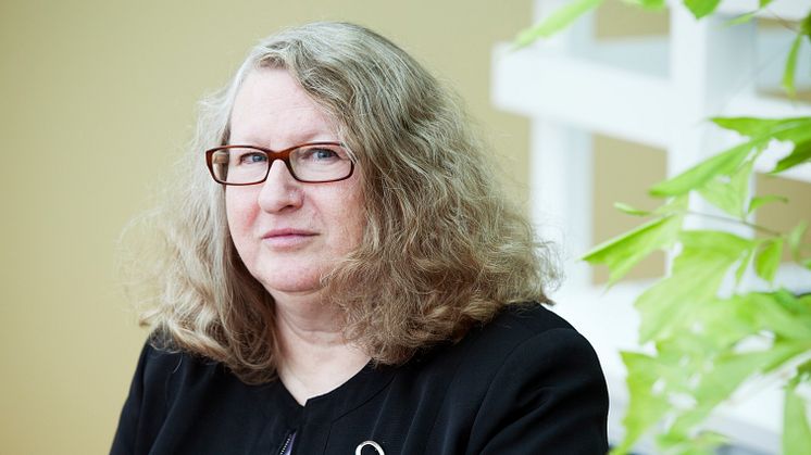 Senior professor Marianne Sommarin tilldelas Umeå universitets förtjänstmedalj 2019. Foto: Elin Berge