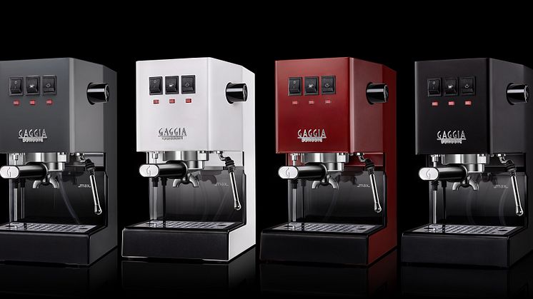 Gaggia Classic Pro Color är en effektiv hemmamaskin för espresso som dessutom ser bra ut på köksbänken