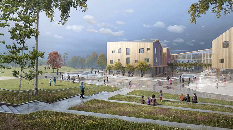 Torslanda skole - Gøteborg, konkurranse vunnet av LINK arkitektur