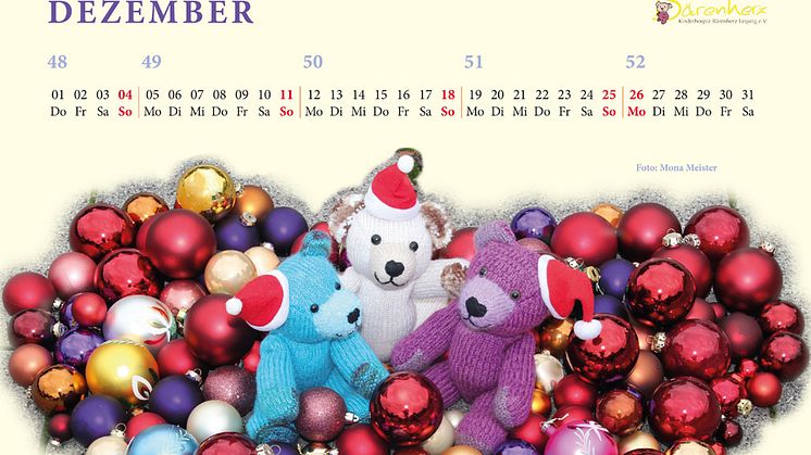 Bärenherz-Kalender für 2016 verfügbar