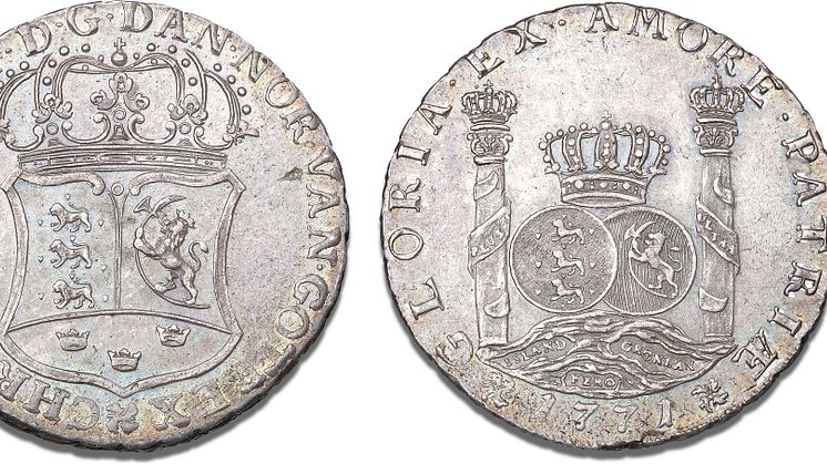 Denmark, Piaster 1771