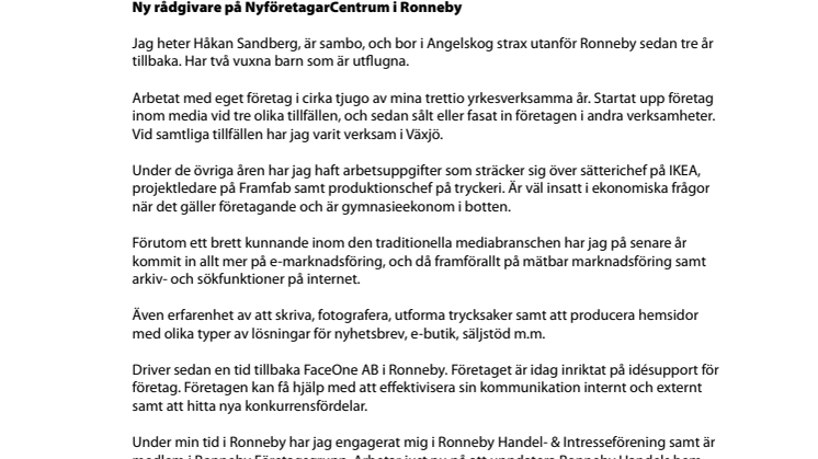 NyföretagarCentrum Ronneby etablerat 