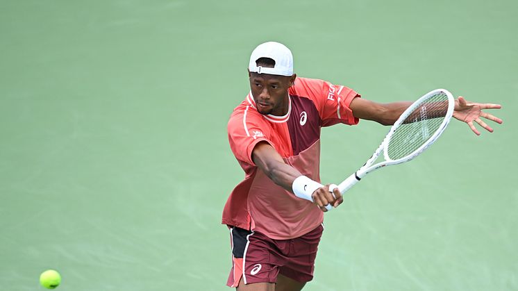 Christopher Eubanks spelar sin första match i Stockholm under tisdagen. Foto: Peter Staples/ATP Tour