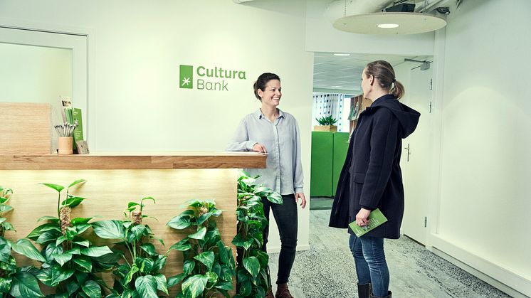 Resepsjonen i Cultura Bank