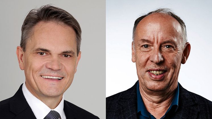 Stolz auf die Förderung: HdWM-Geschäftsführer Wolfgang Dittmann (li.) und Präsident Prof. Dr. Michael Nagy.