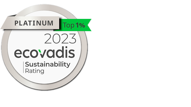 EcoVadis Platinum 2023 small