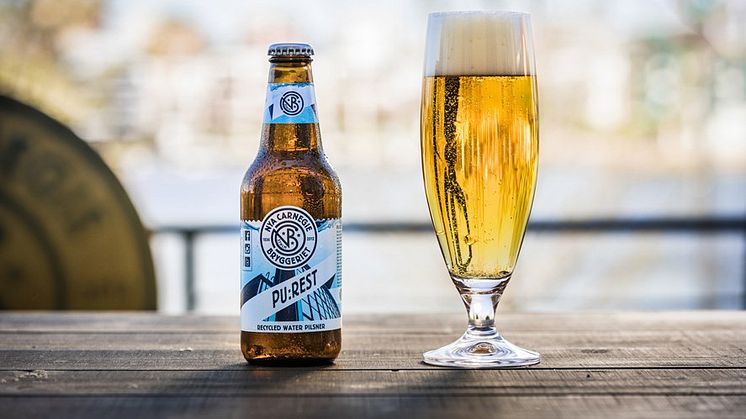 Sverigens första öl bryggt på återvunnet vatten