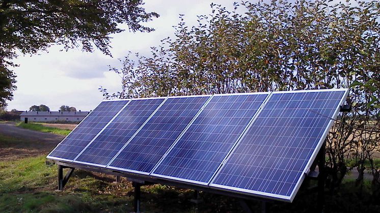 Solcellsanläggning för självförsöljning av el, offgrid