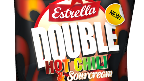 En het nyhet från Estrella - Double Hot Chili & Sourcream Chips