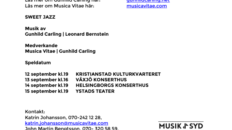 ​Gunhild Carlings första möte med Musica Vitae