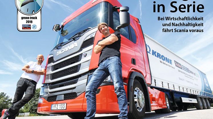 "Scania ist Green Truck 2019": das große Extra von VerkehrsRundschau und Scania