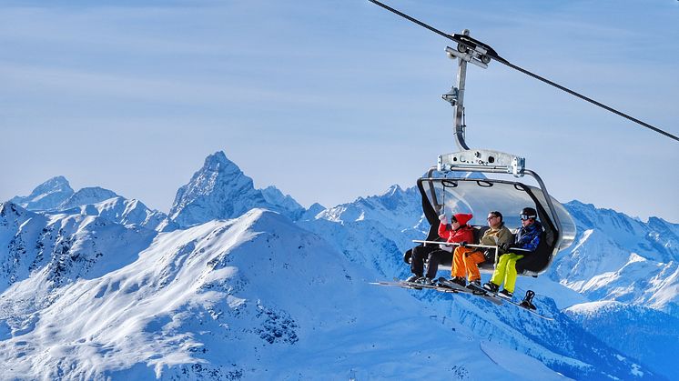 Skifahren in Davos Kosters (Graubünden)