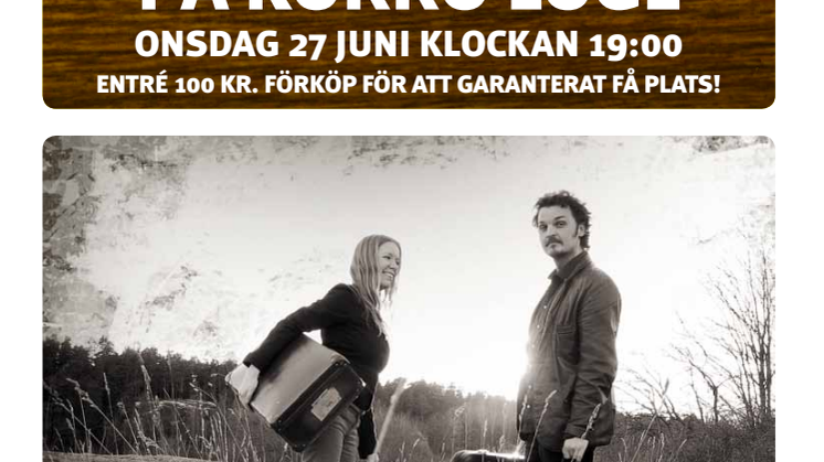 Folkmusikduon Ulrika Gunnarsson & Jonas Åkerlund bjuder på skivsläpp med dans!