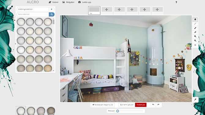 Färgsätt hemmet direkt i datorn med Alcro Design