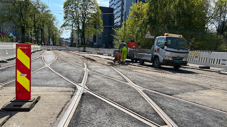 Sporveien åpner Nybrua for trikken igjen