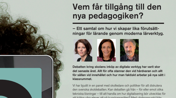 Netsmart i Almedalen - Vem får tillgång till den nya pedagogiken?