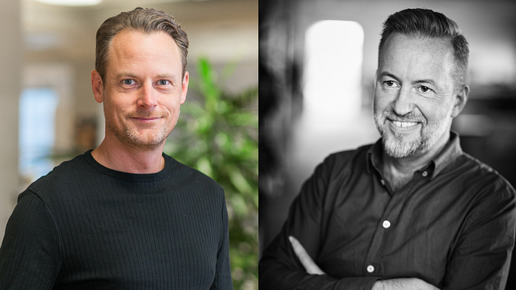 Fredrik Bengtsson, vd NE och Marcus Ander, Chef digital utveckling Gleerups är nytillskott till Swedish Edtech Industrys styrelse.