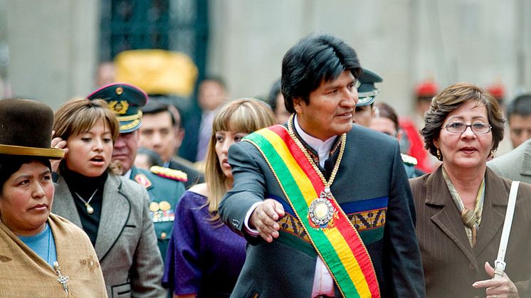 Evo Morales har været Bolivias præsident siden 2006 og italesætter ofte sit ønske om at beskytte Pachamama, Moder Jord. Foto: Wikimedia Commons