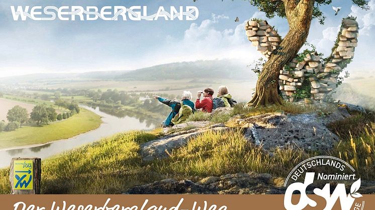 Postkartenmotiv für den Weserbergland-Weg zur Publikumswahl 2021