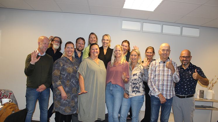 Hela gänget certifierade förändringledare i Sustainable Humans Business september 2023.