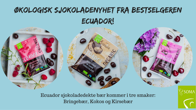 Økologisk sjokoladenyhet fra bestselgeren Ecuador!