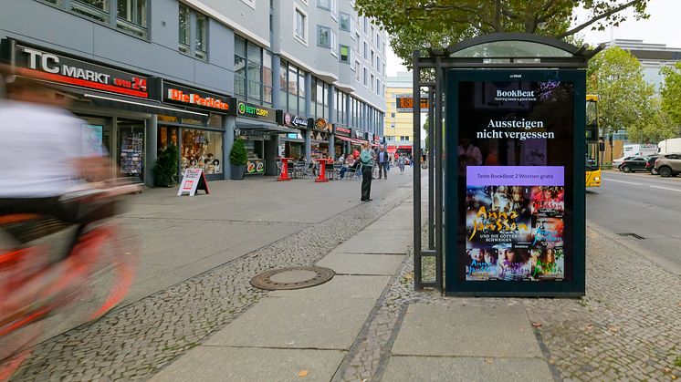 Example of one of BookBeat's campaigns on the German market during the third quarter