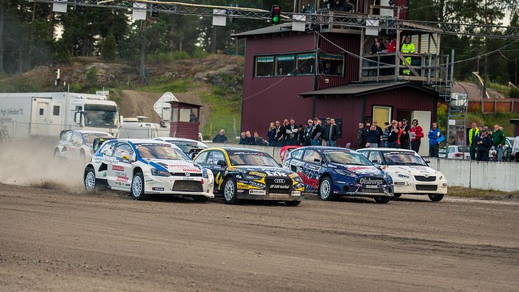 Andra raka för Kristoffersson i RallyX på Strängnäs Motorstadion